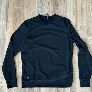Men’s vuori crew neck sweatshirt black medium